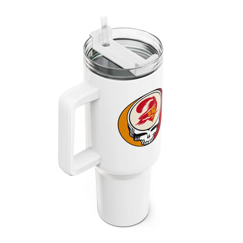Grateful Dead - Tampa Bay Bucaneeers Stealie "Fat Man" Tumbler, Double Insulated 40oz Travel Mug - StealieShop