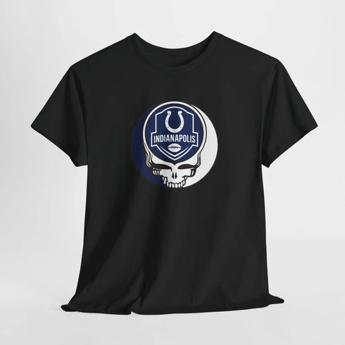 Grateful Dead - Indianapolis Colts Stealie Grateful Dead Steal Your Face T-Shirt - NFL - StealieShop