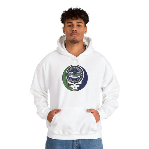 Vancouver Canucks Grateful Dead Unisex Heavy Blend Hoodie StealieShop