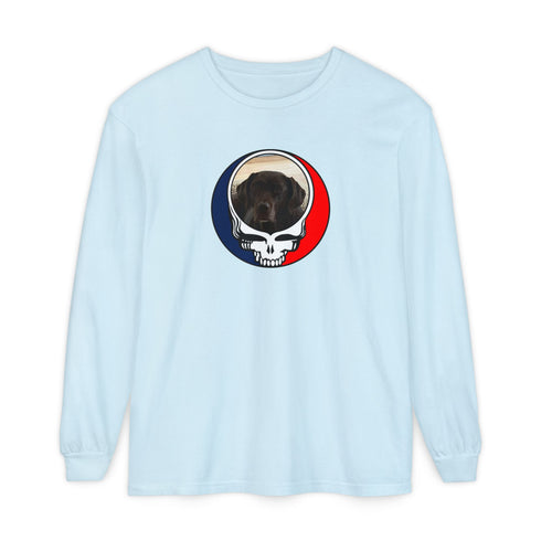 Custom Dog Garment-Dyed Long Sleeve T-Shirt (74)