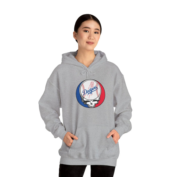 Los Angeles Dodgers Grateful Dead Unisex Heavy Blend Hoodie - StealieShop