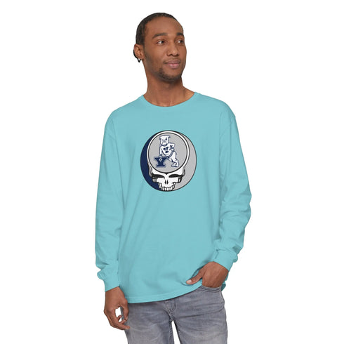 Yale University Garment-dyed Long Sleeve T-Shirt - StealieShop