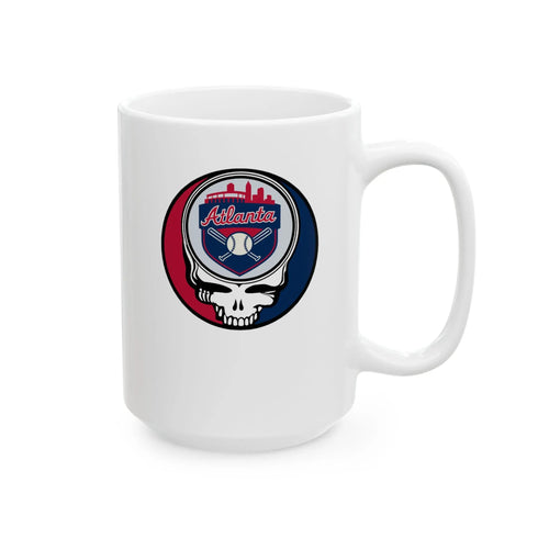 Grateful Dead - Atlanta Braves Stealie Ceramic Mug - MLB - StealieShop