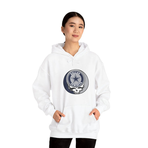 Dallas Cowboys Grateful Dead Hooded Sweatshirt - NFL Fan Apparel Printify