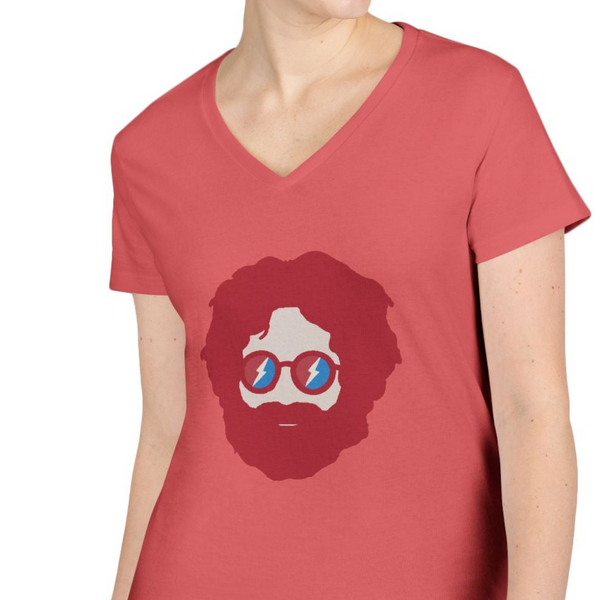 Ladies' Jerry Color Match V-Neck Grateful Dead T-Shirt