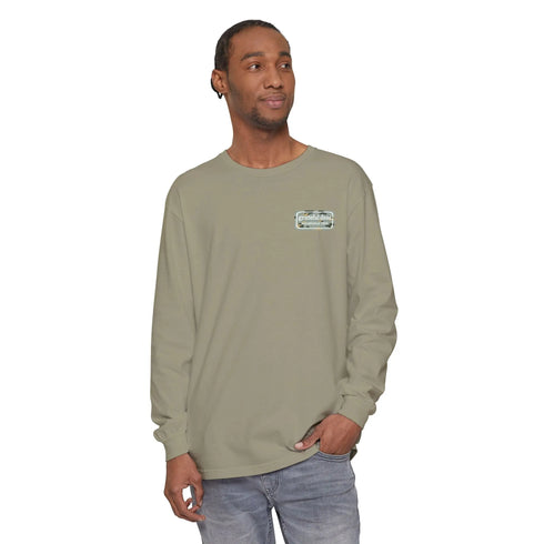 Grateful Dead - Camo Stealie Two-Sided Vineyard Collection Garment-Dyed Long Sleeve - StealieShop