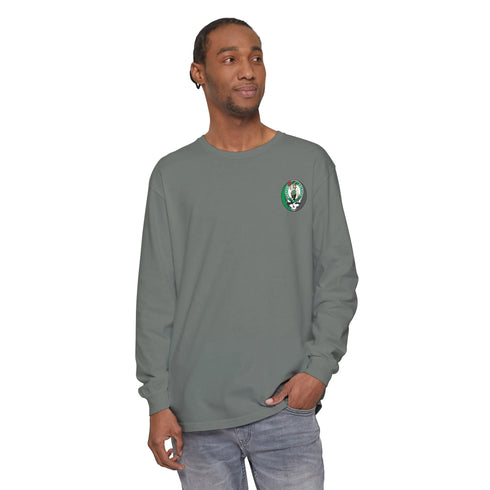 Grateful Dead - Boston Celtics Two-Sided Vineyard Collection Garment-Dyed Long Sleeve T-Shirt - StealieShop