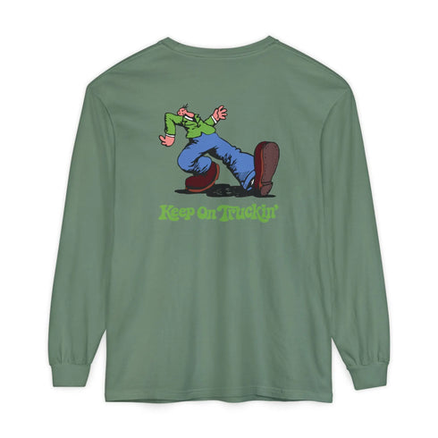 Grateful Dead - The Do-Dah Man Vineyard Collection Garment-Dyed Long Sleeve T-Shirt - StealieShop