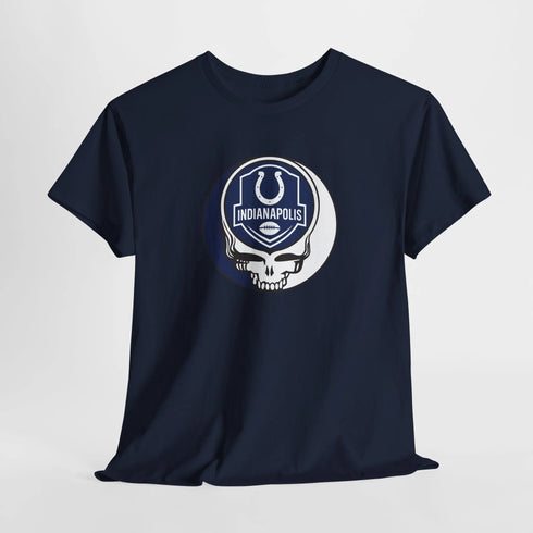Grateful Dead - Indianapolis Colts Stealie Grateful Dead Steal Your Face T-Shirt - NFL - StealieShop