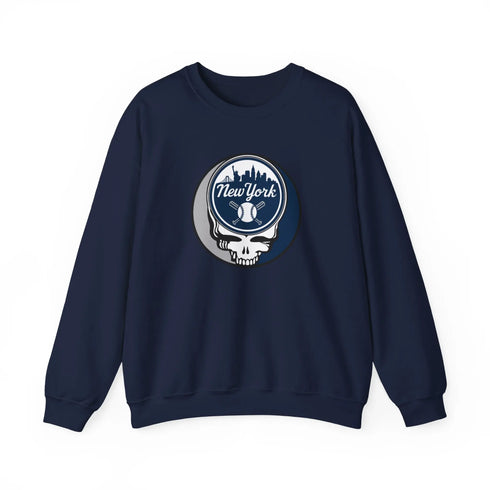Grateful Dead - New York Yankees Stealie Grateful Dead Crewneck Sweatshirt - MLB - StealieShop