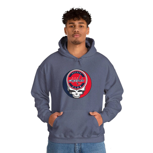 Washington Capitals Grateful Dead Unisex Heavy Blend Hoodie StealieShop