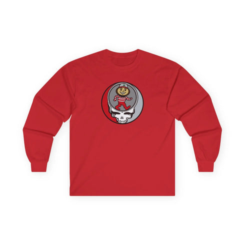 Grateful Dead - Dancing Buckeye Stealie Grateful Dead Long Sleeve Tee - StealieShop