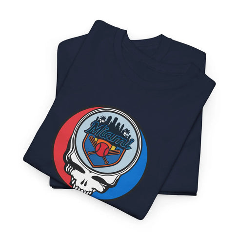 Grateful Dead - Miami Marlins Classic Stealie T Shirt - MLB - StealieShop
