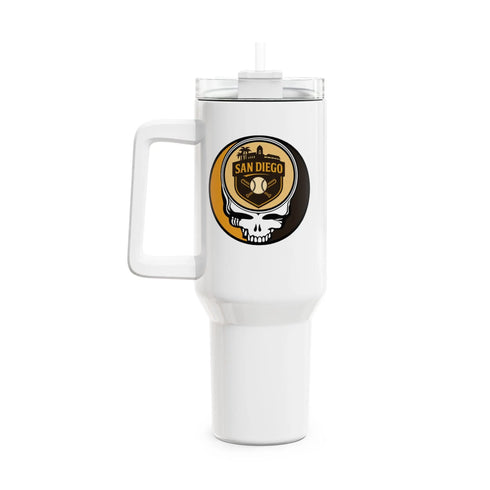 Grateful Dead - San Diego Padres Stealie "Fat Man" Tumbler, Double Insulated 40oz Travel Mug - StealieShop