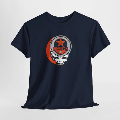 Grateful Dead - Houston Astros Grateful Dead Steal Your Face T-Shirt - MLB - Athletics - St Louis - StealieShop