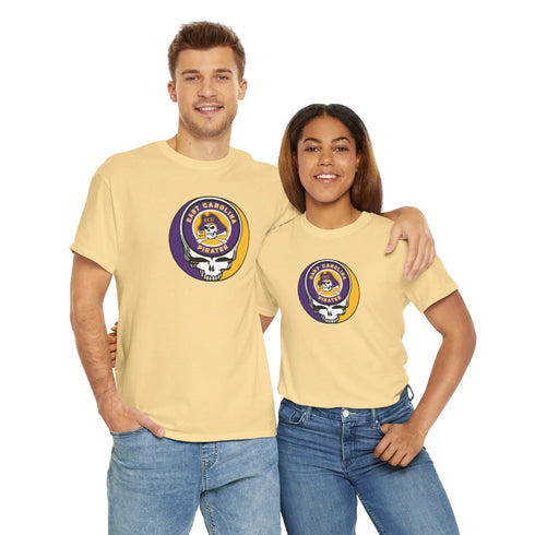 East Carolina University Pirates Grateful Dead Tee Printify