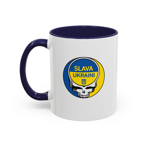 Grateful Dead - Slava Ukraini Grateful Dead Stealie Coffee Mug - StealieShop