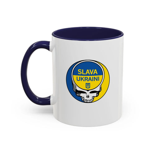 Grateful Dead - Slava Ukraini Grateful Dead Stealie Coffee Mug - StealieShop
