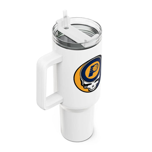 Grateful Dead - Indiana Pacers Stealie "Fat Man" Tumbler, Double Insulated 40oz Travel Mug - StealieShop