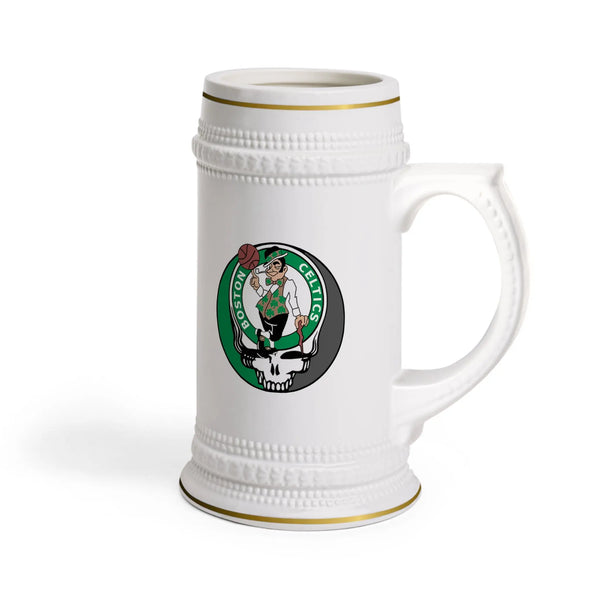 Boston Celtics Grateful Dead Stealie Beer Stein Mug StealieShop