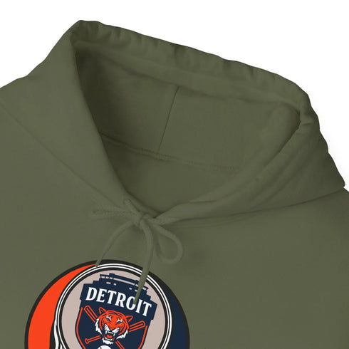 Grateful Dead - Detroit Tigers Grateful Dead Unisex Heavy Blend Hoodie - Hooded Sweatshirt - StealieShop