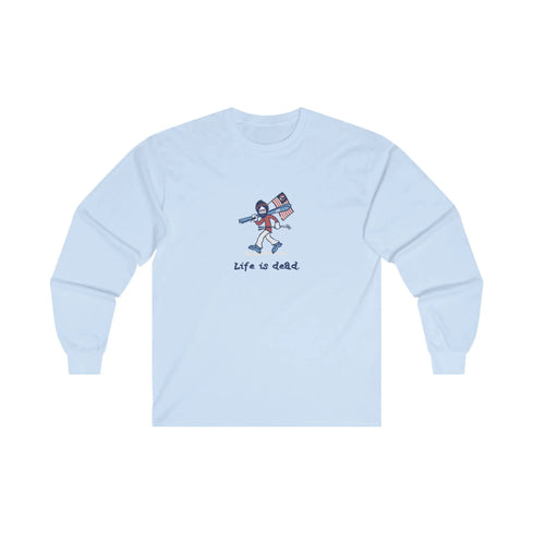 Life is dead. Skier Jerry - Grateful Dead Long Sleeve Tee - StealieShop
