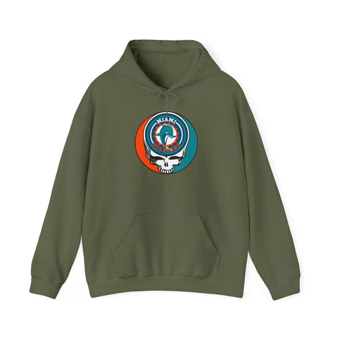 Miami Dolphins Original Stealie Grateful Dead Hooded Sweatshirt - NFL