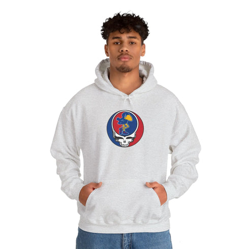 KU Jayhawks Grateful Dead Steal Your Face Unisex Hoodie StealieShop