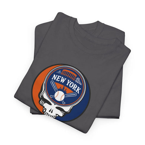 Grateful Dead - New York Mets Classic Stealie T-Shirt - MLB - StealieShop