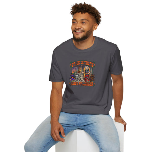 Trick-Or-Treating at Jerry's Place Halloween Stealie T-Shirt