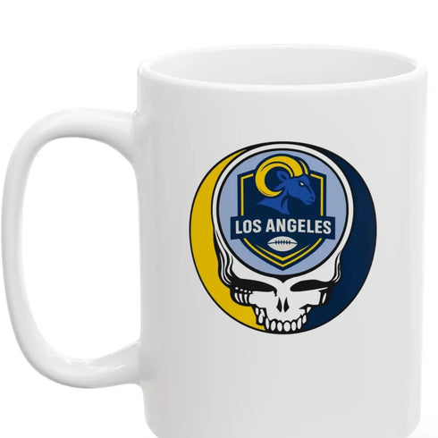 Grateful Dead - The Gridiron Collection: Los Angeles Edition Stealie Ceramic Coffee Mug - 15ounce - NFL - StealieShop