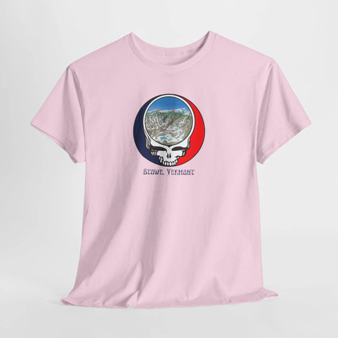 Stowe Trail Map Stealie Grateful Dead T-Shirt