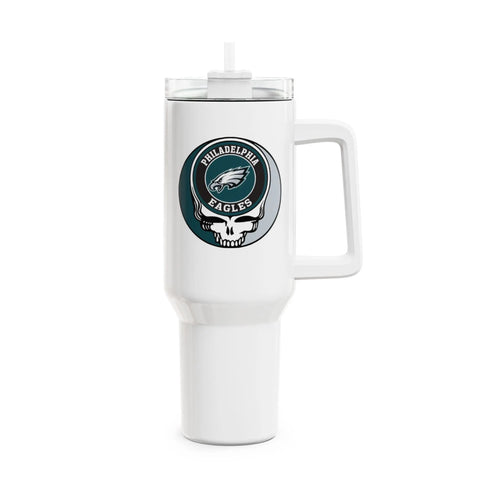 Grateful Dead - Philadelphia Eagles Stealie "Fat Man" Tumbler, Double Insulated 40oz Travel Mug - StealieShop