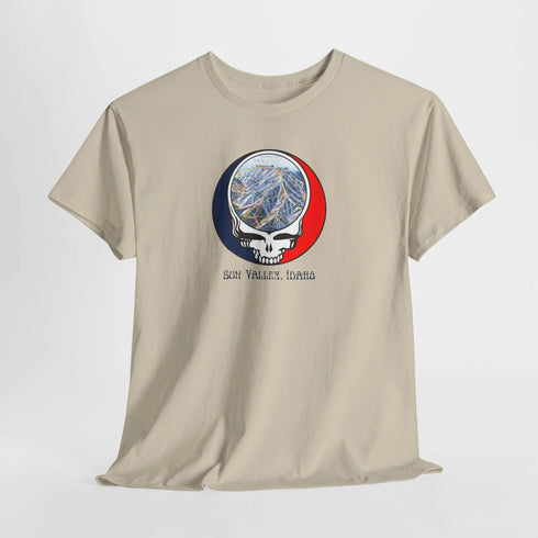 Sun Valley Trail Map Stealie Grateful Dead T-Shirt