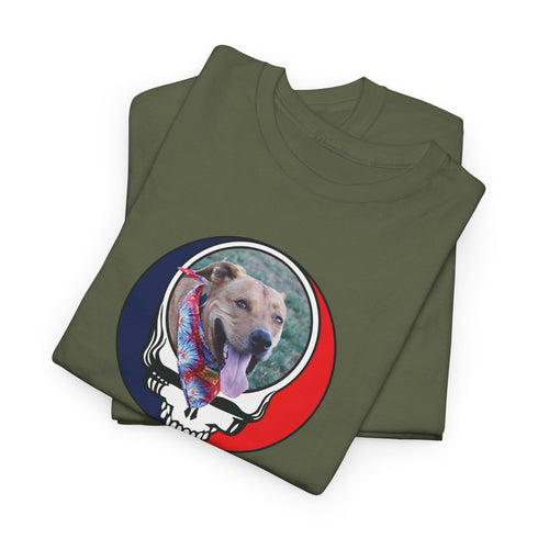 Custom Dog Stealie Unisex Grateful Dead T-Shirt (70)