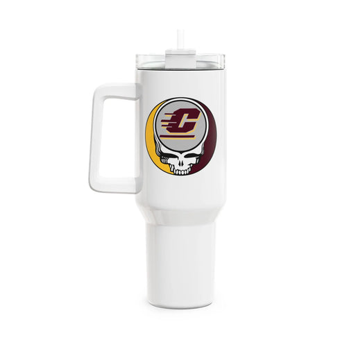 Grateful Dead - Central Michigan Stealie "Fat Man" Tumbler, Double Insulated 40oz Travel Mug - StealieShop