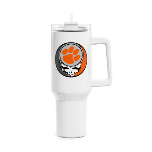 Grateful Dead - Clemson University Stealie "Fat Man" Tumbler, Double Insulated 40oz Travel Mug - StealieShop
