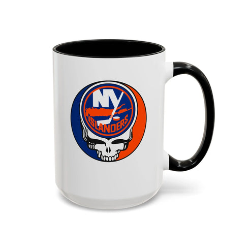New York Islanders Grateful Dead Stealie Coffee Mug (11oz or 15oz) - StealieShop