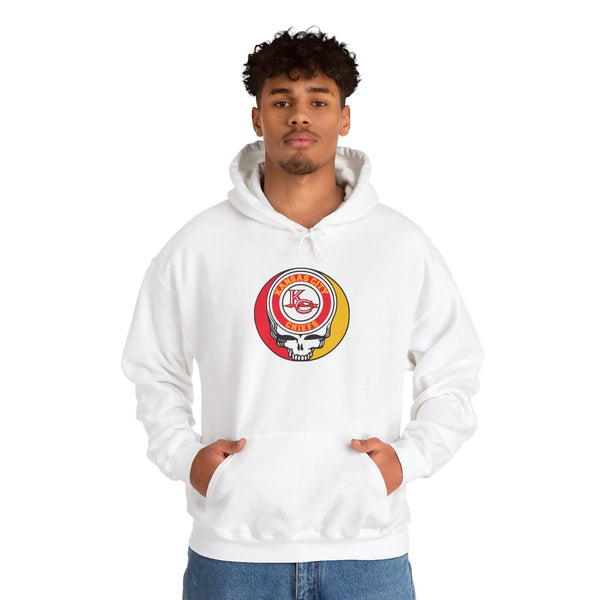 Grateful Dead - Kansas City Chiefs Grateful Dead Hooded SweaT-Shirt - StealieShop