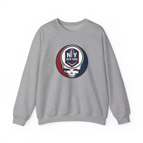 Grateful Dead - New York Giants Grateful Dead Stealie Crewneck Sweatshirt - NFL - StealieShop