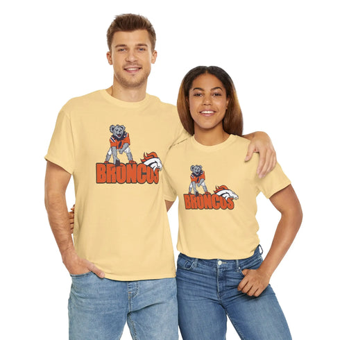Denver Broncos Dancing Bear Grateful Dead T-Shirt - NFL StealieShop