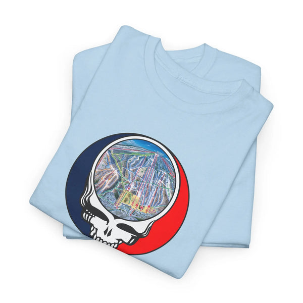 Mount Snow Trail Map Stealie Grateful Dead T-Shirt