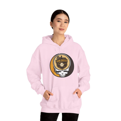Grateful Dead - San Diego Padres Stealie Grateful Dead Unisex Heavy Blend Hoodie - MLB - StealieShop