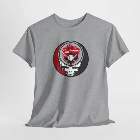Grateful Dead - Cincinnati Reds Grateful Dead Steal Your Face T-Shirt - MLB - StealieShop