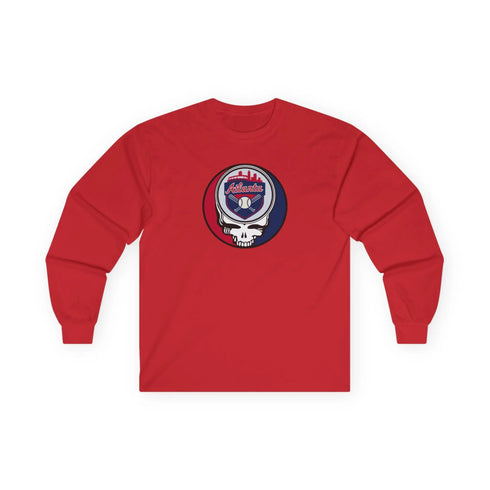 Grateful Dead - Atlanta Braves Classic Stealie Long Sleeve Tee - MLB - StealieShop
