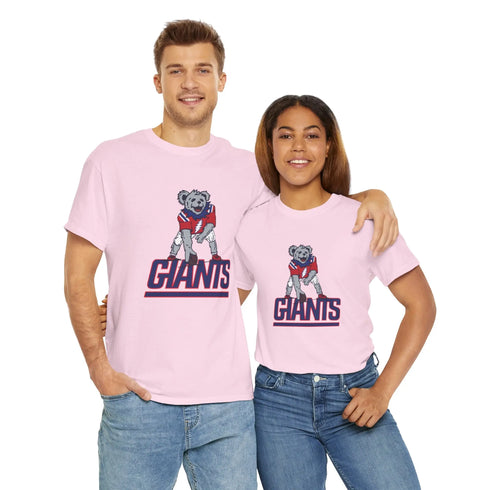 New York Giants Dancing Bear Grateful Dead T-Shirt - NFL - StealieShop