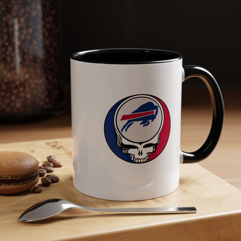 Grateful Dead - The Gridiron Collection: Buffalo Bills Grateful Dead Stealie Coffee Mug - StealieShop