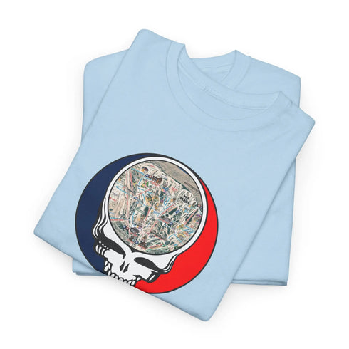 Jackson Hole Trail Map Stealie Grateful Dead T-Shirt