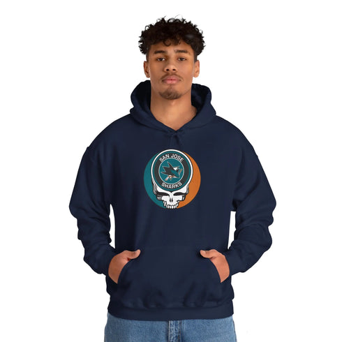 San Jose Sharks Grateful Dead Unisex Heavy Blend Hoodie StealieShop