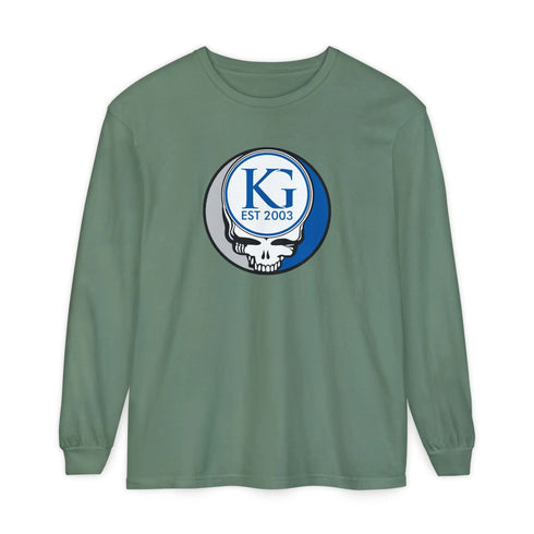 Grateful Dead - Custom KG Garment-Dyed Long Sleeve T-Shirt - StealieShop